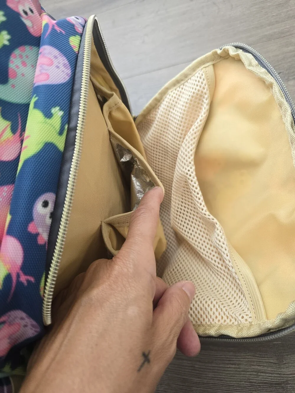 Kawaii Dinosaur Print Diaper Backpack Colorful Fun Travel Etsy